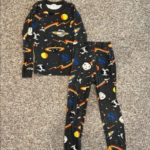 Hanna Andersson Cosmic Journey Pajama Set - Black and Multicolor